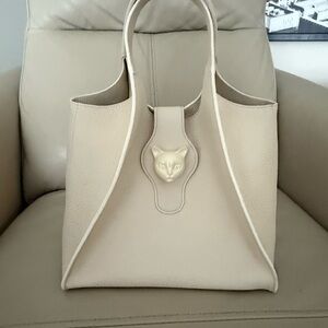 Cream Tote Bag